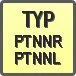 Piktogram - Typ: PTNNR/L